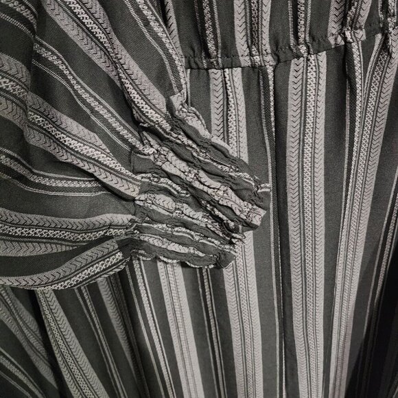 NEW Terra & Sky Women's Plus Peasant Tiered Long Sleeve Maxi Dress Size‎ 2X - Picture 10 of 13